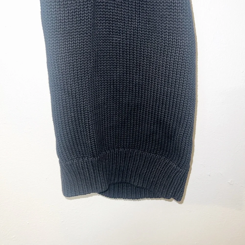Old Navy black 100% cotton knit sweater Y2K halter top - Picture 3 of 9